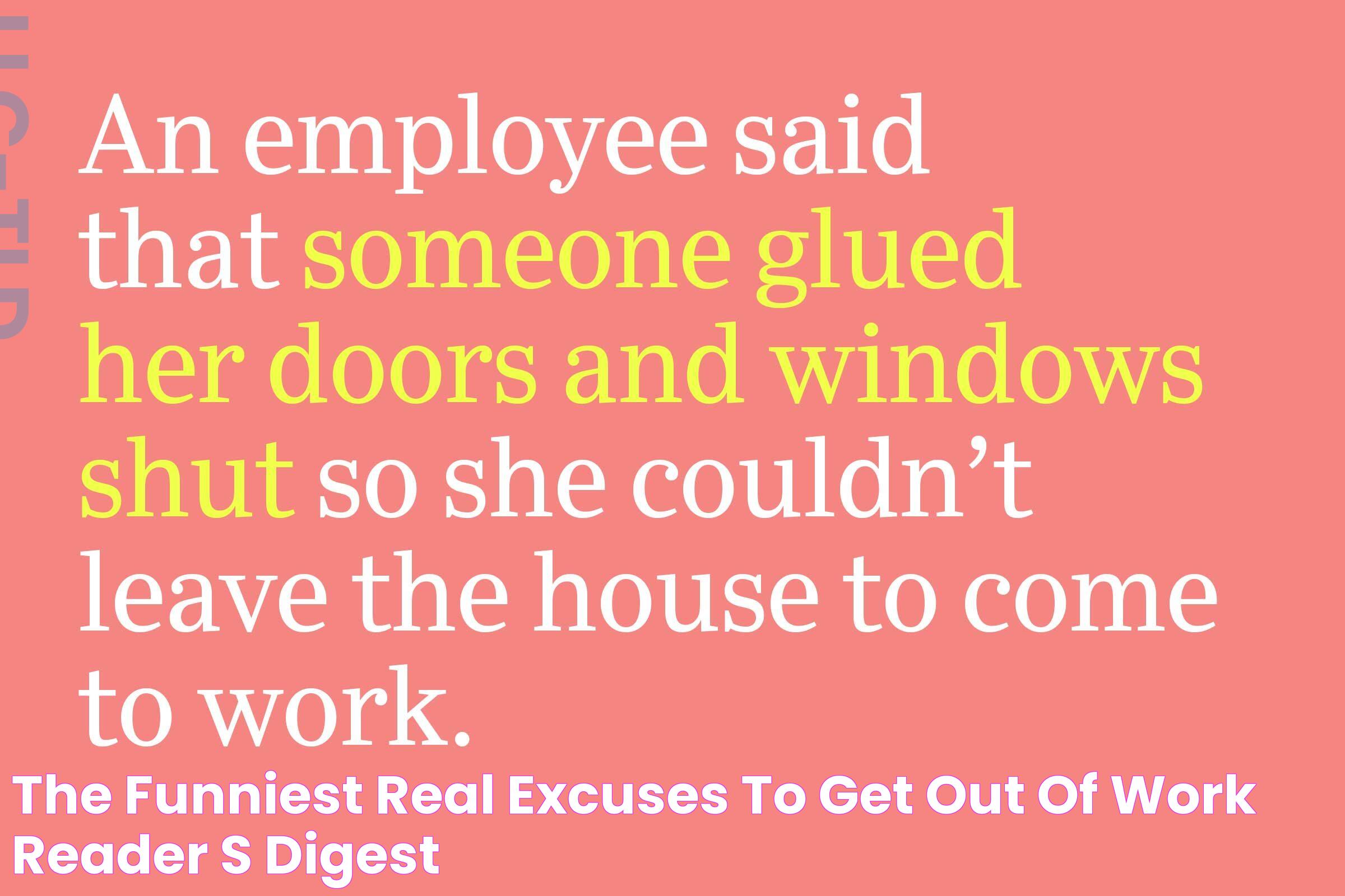 Top Strategies For Best Calling Out Of Work Excuses: Mastering Professional Etiquette