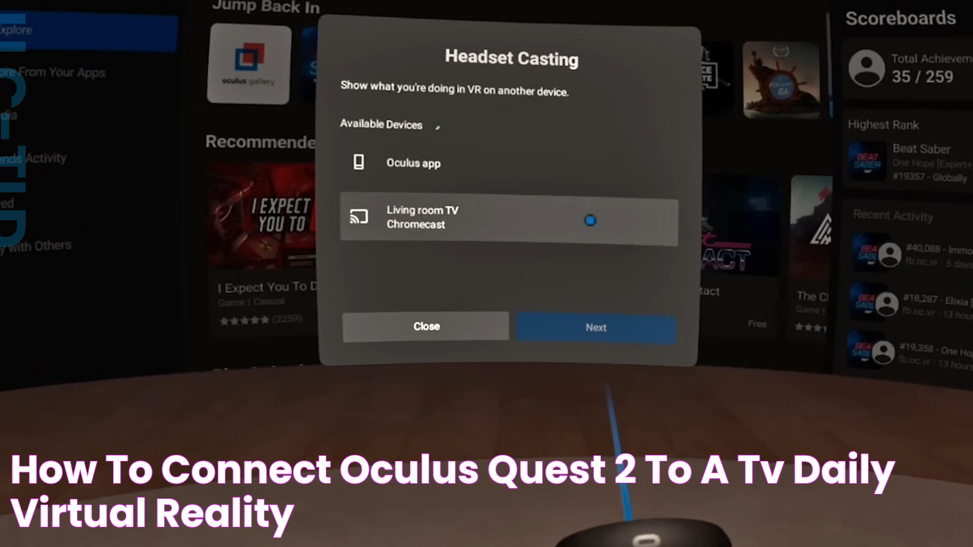 Simple Guide To Connect Oculus Quest 2 To Your TV