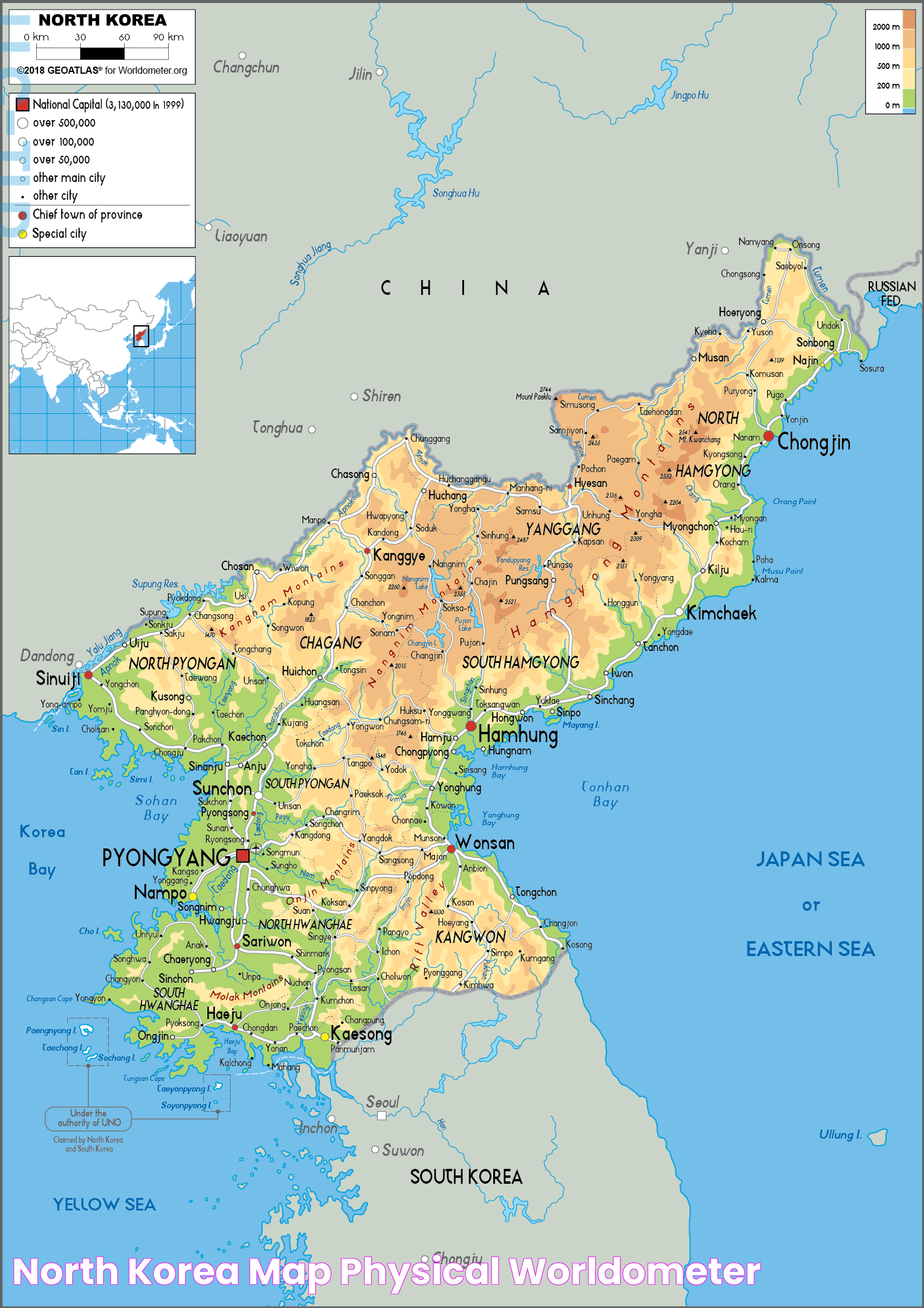 North Korea: Position And Influence On The World Map