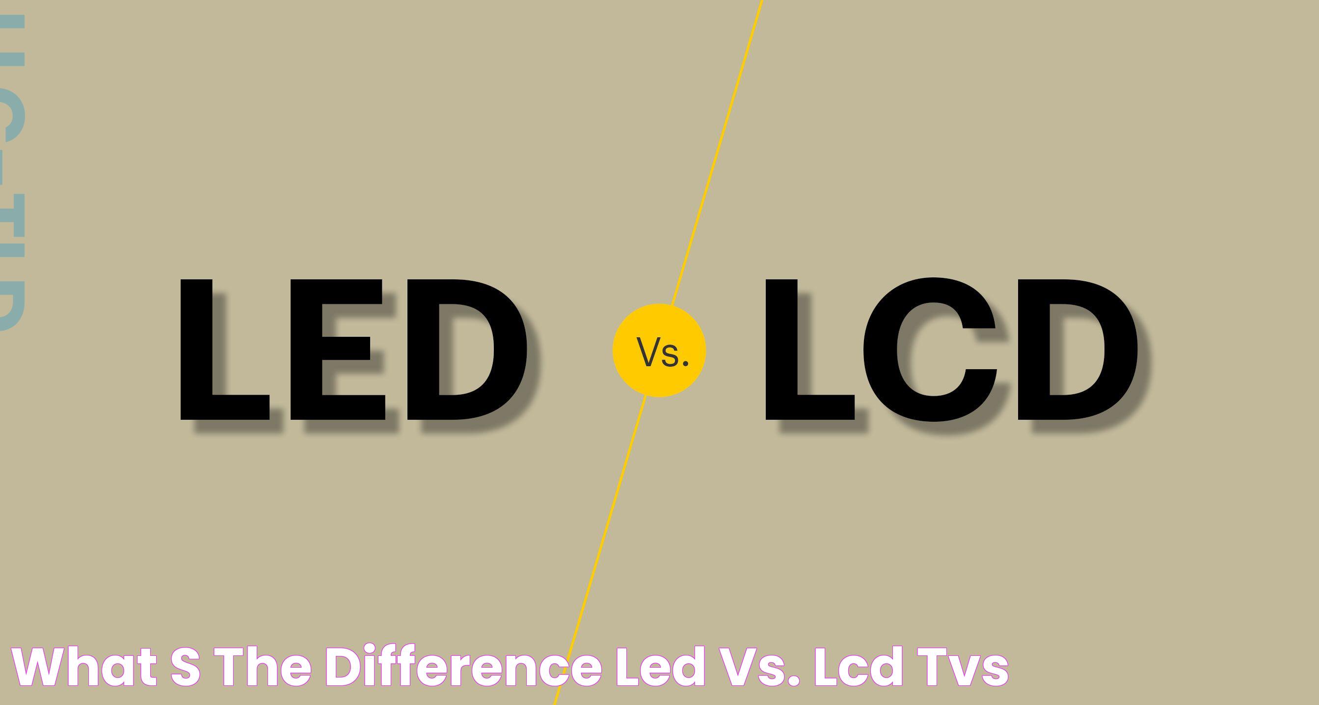 LED Vs LCD: A Comprehensive Guide To Choosing The Right Display