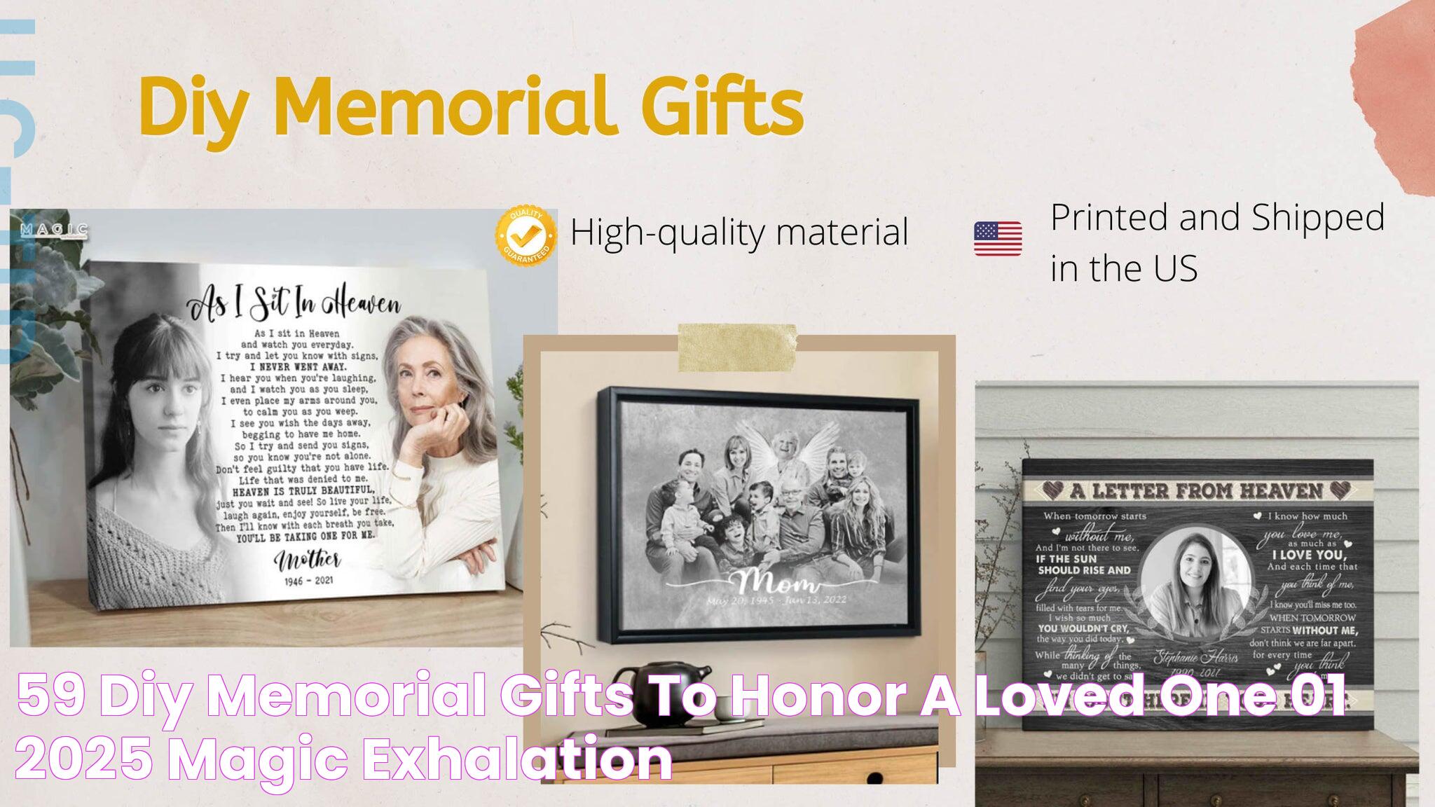 Thoughtful Memorial Gifts: A Guide To Commemorating Loved Ones