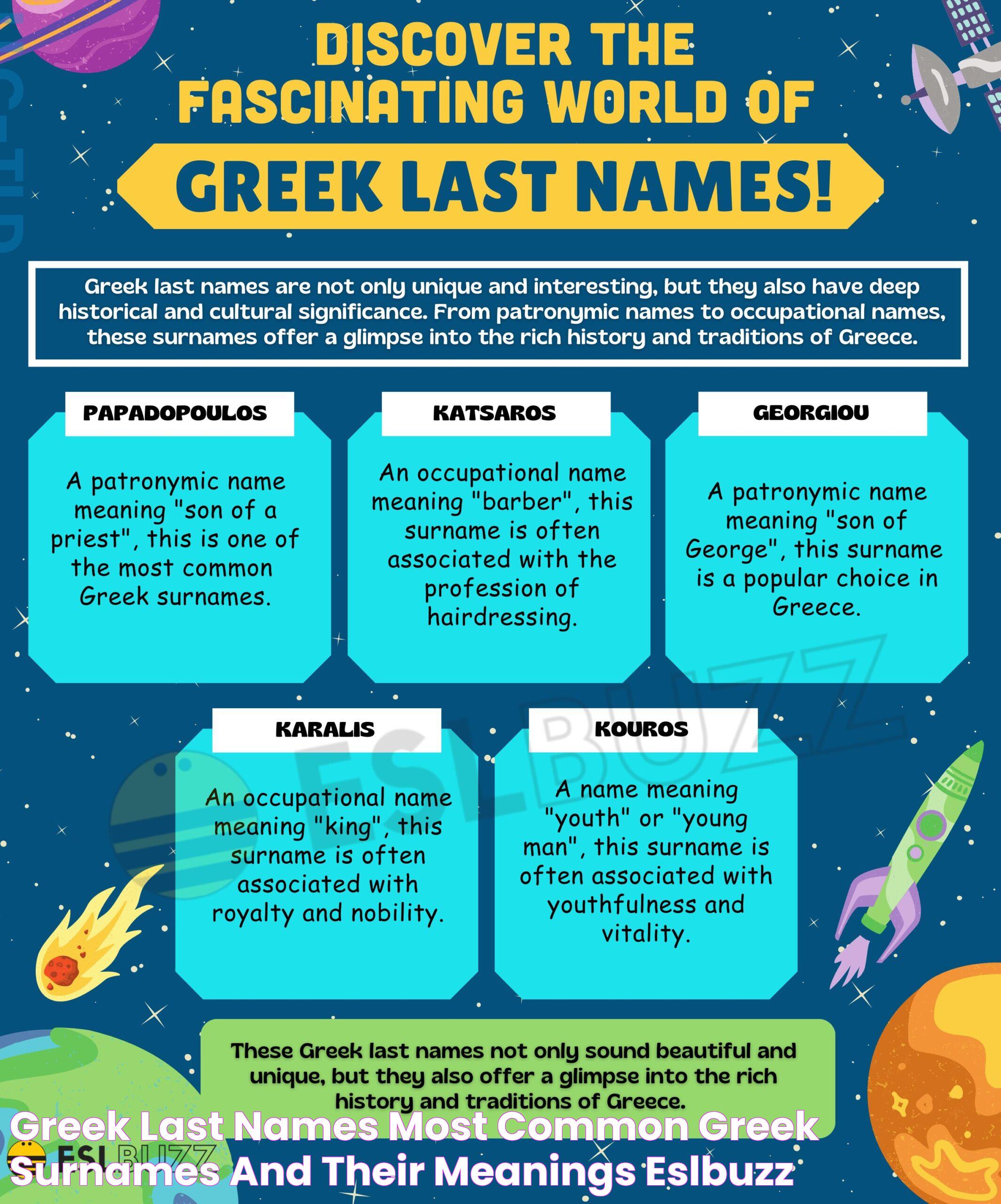 Greek Last Names: Heritage, Meaning, And Influence