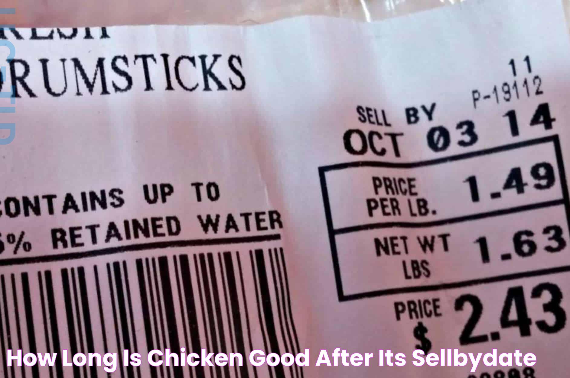 Is Chicken Still Good Past The Sell By Date?