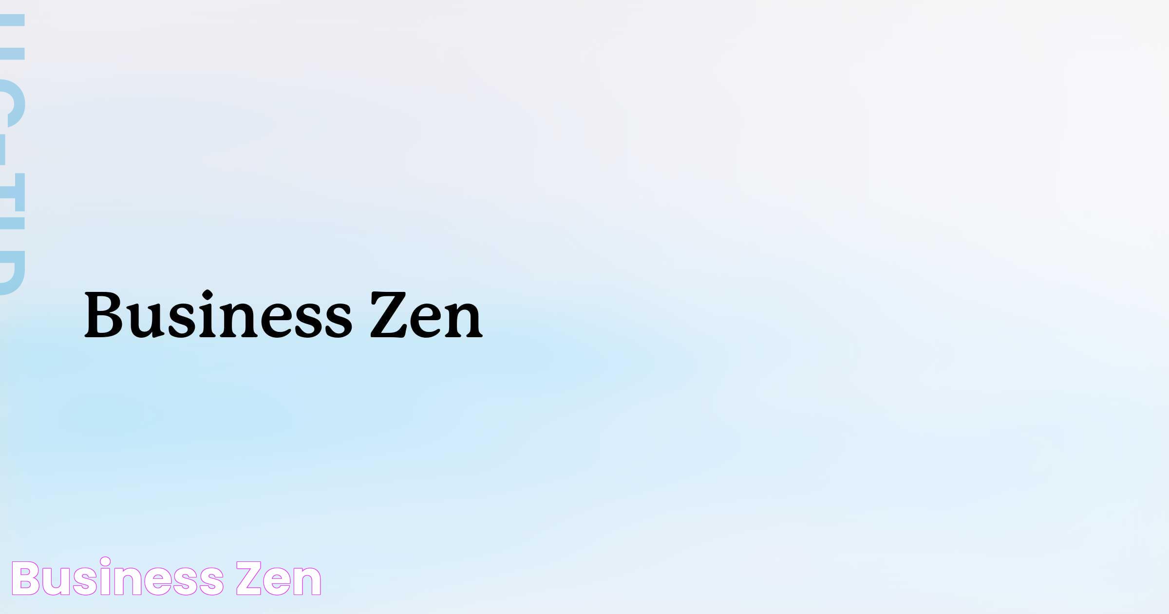 Zen And Business: Balancing Tranquility And Success