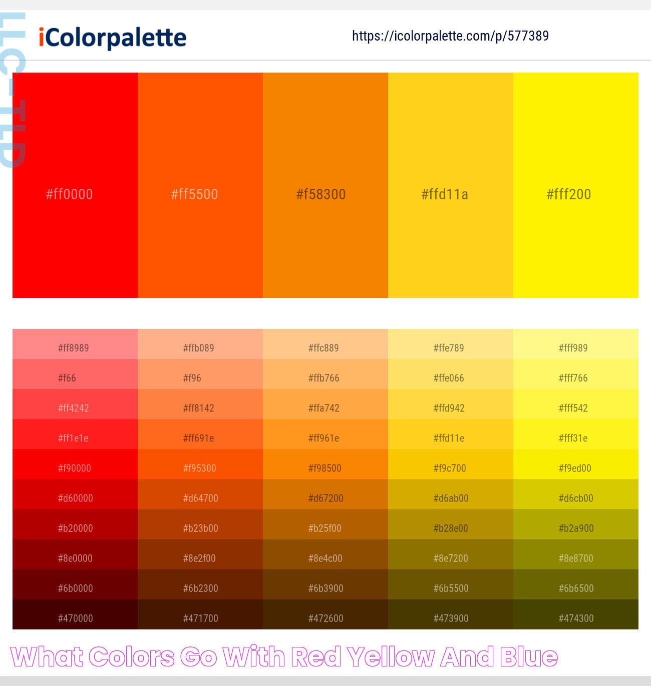 Vibrant Colors: The Influence Of Red Yellow And Blue In Art And Design