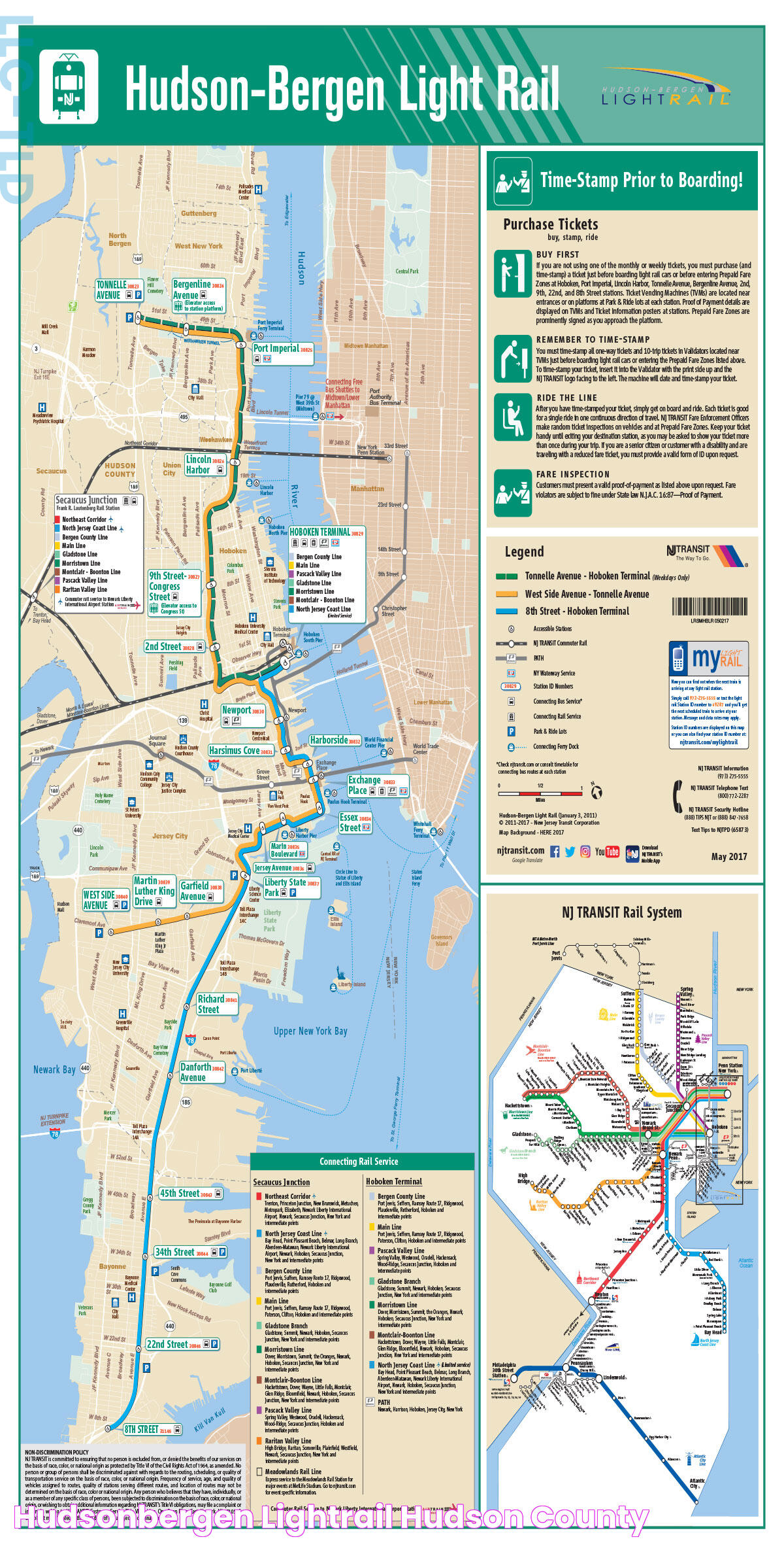 Essential Guide To The Light Rail Hudson Bergen Map